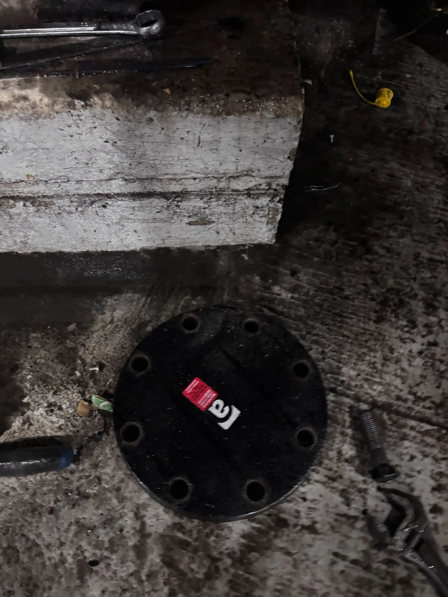 Artex scraping from a concrete ceiling during Soho refurbishment